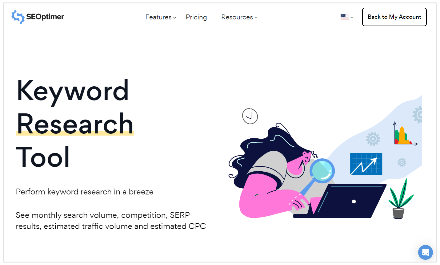 keyword research tool seoptimer